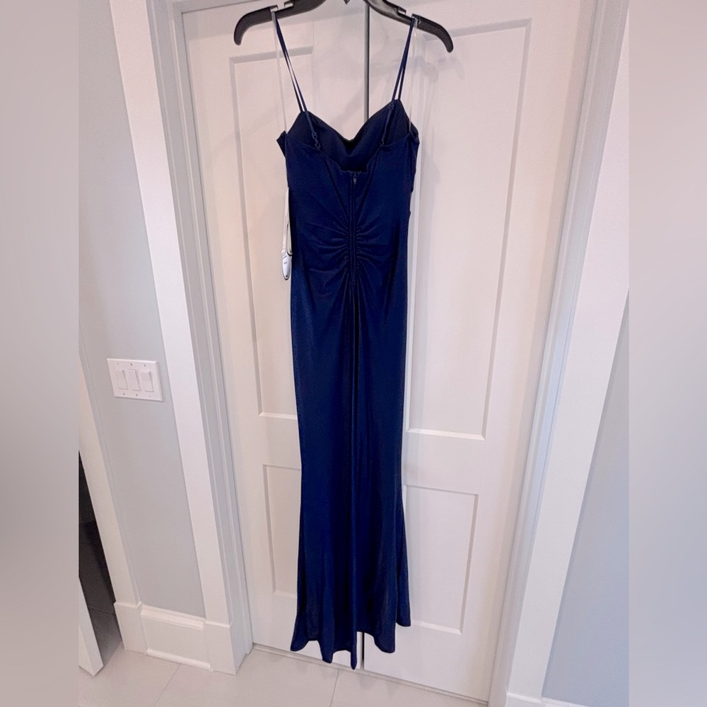 Emerald Sundae Navy Blue Spaghetti Strap Maxi Dress